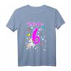 Ich bin 6 Jahre alt - Einhorn T-Shirt für Mädchen zum Geburtstag, perfekte Geschenkidee für kleine Prinzessinnen und Geburtstagsfeiern