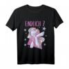 Kinder Mädchen Endlich 7 Jahre alt Regenbogen T-Shirt - Perfektes Geburtstagsgeschenk für kleine Prinzessinnen & Mädchen zum 7. Geburtstag