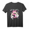 Ich bin 5 Jahre alt Kinder Mädchen Einhorn T-Shirt – Geburtstagsgeschenk für kleine Prinzessinnen, Regenbogen Motiv, Party-Outfit
