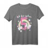 Ich bin 5 Jahre alt Kinder Mädchen Einhorn T-Shirt – Geburtstagsgeschenk für kleine Prinzessinnen, Regenbogen Motiv, Party-Outfit