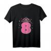 Kinder 8. Geburtstag T-Shirt für Mädchen mit Prinzessin Krone – Perfektes Geschenk für achtjährige Geburtstagsfeiern & Märchenliebhaberinnen