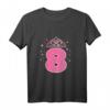 Kinder 8. Geburtstag T-Shirt für Mädchen mit Prinzessin Krone – Perfektes Geschenk für achtjährige Geburtstagsfeiern & Märchenliebhaberinnen