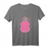 Kinder 8. Geburtstag T-Shirt für Mädchen mit Prinzessin Krone – Perfektes Geschenk für achtjährige Geburtstagsfeiern & Märchenliebhaberinnen