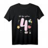 Kinder Mädchen 4 Jahre alt Einhorn T-Shirt – Perfektes Geburtstagsgeschenk für kleine Prinzessinnen und Mädchen, die Einhörner lieben