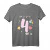 Kinder Mädchen 4 Jahre alt Einhorn T-Shirt – Perfektes Geburtstagsgeschenk für kleine Prinzessinnen und Mädchen, die Einhörner lieben