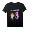 Kinder Mädchen Ich bin 3 Jahre alt Fee T-Shirt - Perfektes Geburtstagsgeschenk für kleine Prinzessinnen und Märchenliebhaberinnen