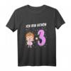 Kinder Mädchen Ich bin 3 Jahre alt Fee T-Shirt - Perfektes Geburtstagsgeschenk für kleine Prinzessinnen und Märchenliebhaberinnen