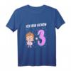 Kinder Mädchen Ich bin 3 Jahre alt Fee T-Shirt - Perfektes Geburtstagsgeschenk für kleine Prinzessinnen und Märchenliebhaberinnen