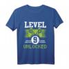 Kinder Geburtstag T-Shirt für Jungen - Level 9 Gamer Motiv mit Controller - Perfektes Geschenk für 9-Jährige & Zocker Fans