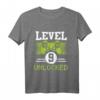 Kinder Geburtstag T-Shirt für Jungen - Level 9 Gamer Motiv mit Controller - Perfektes Geschenk für 9-Jährige & Zocker Fans
