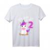 Kinder Einhorn 2 Geburtstag Shirt - Geschenkidee zum 2. Geburtstag für Mädchen und Jungen, 2 Jahre alt, Geburtstags T-Shirt