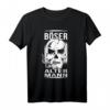 Herren Böser alter Mann Totenkopf T-Shirt – Cooles Geschenk für Biker, Vater, Opa & Rentner mit Power und Härte