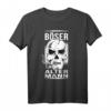 Herren Böser alter Mann Totenkopf T-Shirt – Cooles Geschenk für Biker, Vater, Opa & Rentner mit Power und Härte