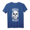 Herren Böser alter Mann Totenkopf T-Shirt – Cooles Geschenk für Biker, Vater, Opa & Rentner mit Power und Härte
