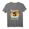 Kinder HapDog T-Shirt für den Jahrgang 2018 – Perfektes Geschenk für 5-Jährige Jungen und Mädchen