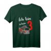 Kinder Ich bin schon 3 - 3 Jahre alt Feuerwehr Geburtstag T-Shirt für Jungen mit Bagger Motiv