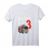 Kinder Ich bin schon 3 - 3 Jahre alt Feuerwehr Geburtstag T-Shirt für Jungen mit Bagger Motiv
