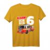 Kinder Feuerwehrauto 6. Geburtstag Junge - Feuerwehrmann T-Shirt für den sechsten Geburtstag, Feuerwehrauto Geschenk für Kinder