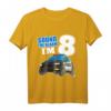Ich bin 8! Polizeiwagen Geburtstagsshirt für Jungen – Originelles Geschenk zum 8. Geburtstag mit Einsatzfahrzeug-Design
