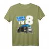 Ich bin 8! Polizeiwagen Geburtstagsshirt für Jungen – Originelles Geschenk zum 8. Geburtstag mit Einsatzfahrzeug-Design
