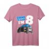 Ich bin 8! Polizeiwagen Geburtstagsshirt für Jungen – Originelles Geschenk zum 8. Geburtstag mit Einsatzfahrzeug-Design