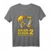 Kinder Bagger Geburtstag T-Shirt - Ich bin schon 2 Jahre Junge Baustellen Auto Geschenk für den 2. Geburtstag, ideal für Kinder, Jungen & Baustellen-Fans