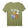 Süßes Kinder & Zoo T-Shirt zum 2. Geburtstag - Geschenkidee für Jungen und Mädchen mit Tiermotiven