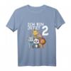 Süßes Kinder & Zoo T-Shirt zum 2. Geburtstag - Geschenkidee für Jungen und Mädchen mit Tiermotiven
