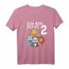 Süßes Kinder & Zoo T-Shirt zum 2. Geburtstag - Geschenkidee für Jungen und Mädchen mit Tiermotiven