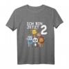 Süßes Kinder & Zoo T-Shirt zum 2. Geburtstag - Geschenkidee für Jungen und Mädchen mit Tiermotiven