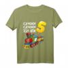 Kinder Choo Choo Ich Bin 5 Jahre alt Zug Jungen T-Shirt – Perfektes Geburtstagsgeschenk & Party-Accessoire für Eisenbahn-Liebhaber