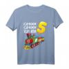 Kinder Choo Choo Ich Bin 5 Jahre alt Zug Jungen T-Shirt – Perfektes Geburtstagsgeschenk & Party-Accessoire für Eisenbahn-Liebhaber