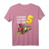 Kinder Choo Choo Ich Bin 5 Jahre alt Zug Jungen T-Shirt – Perfektes Geburtstagsgeschenk & Party-Accessoire für Eisenbahn-Liebhaber