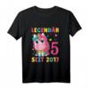 Kinder Geburtstag T-Shirt für 5-Jährige Mädchen - Niedliches Einhorn Design, Perfekt als Geschenk zum 5. Geburtstag