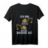 Kinder Achtung Ich bin 2 Bagger alt T-Shirt – Perfektes Geburtstagsgeschenk für Zweijährige, kleine Bau-Fahrzeug Fans & Kindergartenoutfit