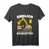 Kinder 2. Geburtstag Bagger Bauleiter T-Shirt – Lustiges Geburtstagsshirt für Mädchen und Jungen, ideal für Baustellen-Fans & Feierlichkeiten