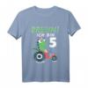 Kinder Ich bin 5 Jahre alt Shirt Dino & Traktor - Geburtstagsgeschenk für Jungen und Mädchen zum Fünften