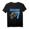 Kinder Monster Truck 7. Geburtstag Crushing 7 Jahre Geburtstag T-Shirt – Perfekt für Monster Truck Party & Geburtstagsgeschenke für Jungen und Mädchen