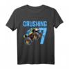 Kinder Monster Truck 7. Geburtstag Crushing 7 Jahre Geburtstag T-Shirt – Perfekt für Monster Truck Party & Geburtstagsgeschenke für Jungen und Mädchen