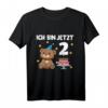 Kinder 2. Geburtstag Bär T-Shirt – Süßes Geburtstagsshirt für Jungen und Mädchen zum Zweiten Geburtstag mit Bär- und Tortenmotiv