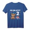 Kinder 2. Geburtstag Bär T-Shirt – Süßes Geburtstagsshirt für Jungen und Mädchen zum Zweiten Geburtstag mit Bär- und Tortenmotiv