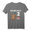 Kinder 2. Geburtstag Bär T-Shirt – Süßes Geburtstagsshirt für Jungen und Mädchen zum Zweiten Geburtstag mit Bär- und Tortenmotiv