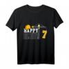 Kinder Happy Birthday T-Shirt für 7 Jahre alte Jungs mit Kran & Baustellen-Motiv – Perfekt als Geburtstagsgeschenk & Party-Outfit