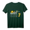Kinder Happy Birthday T-Shirt für 7 Jahre alte Jungs mit Kran & Baustellen-Motiv – Perfekt als Geburtstagsgeschenk & Party-Outfit