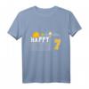 Kinder Happy Birthday T-Shirt für 7 Jahre alte Jungs mit Kran & Baustellen-Motiv – Perfekt als Geburtstagsgeschenk & Party-Outfit