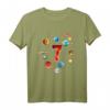 HapDog Planeten T-Shirt für Kinder – Weltraum-Party Outfit mit Raumschiff, Sonnenplaneten & großer Zahl Drei