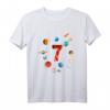 HapDog Planeten T-Shirt für Kinder – Weltraum-Party Outfit mit Raumschiff, Sonnenplaneten & großer Zahl Drei