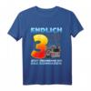 Kinder Geburtstagsshirt für 3 Jahre Junge mit Feuerwehr-Design – Lustiges T-Shirt für Feuerwehrfans & Geburtstagsgeschenk