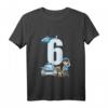 Kinder 6. Geburtstag Polizei T-Shirt - Süßes Geburtstagsgeschenk für Jungen und Mädchen, Polizei, Hund & Auto Motive