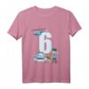 Kinder 6. Geburtstag Polizei T-Shirt - Süßes Geburtstagsgeschenk für Jungen und Mädchen, Polizei, Hund & Auto Motive